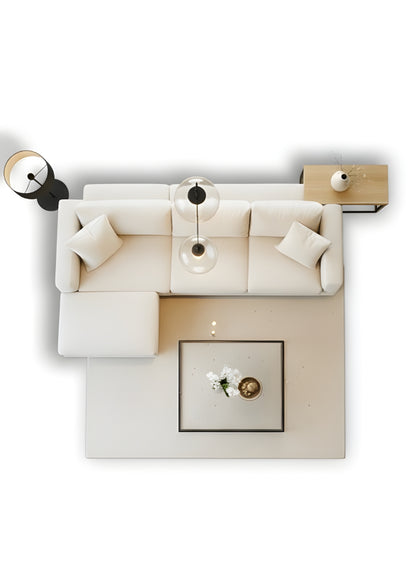 Beech wood corner sofa 250x150cm -FAR41