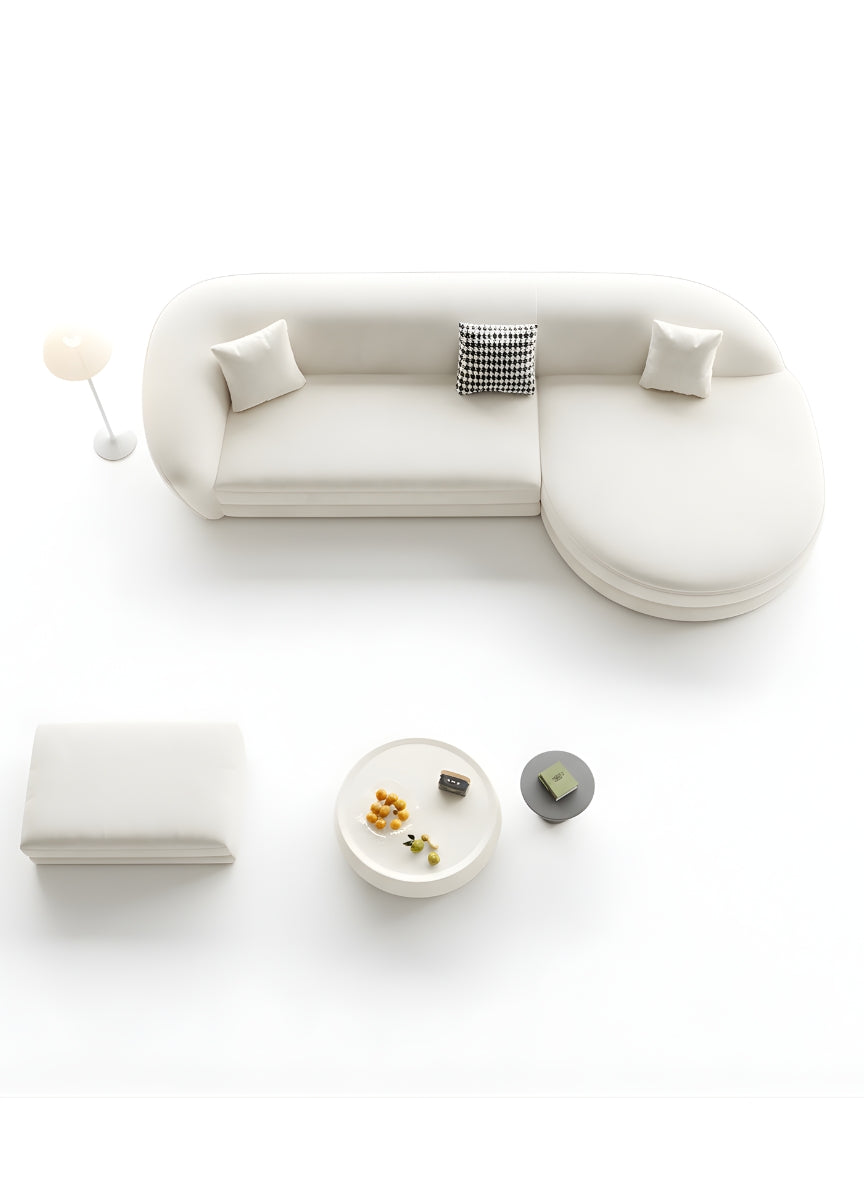 Beech wood corner sofa 300x200cm -FAR55