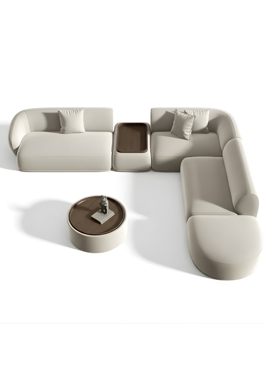 Beech wood corner sofa 220x 200cm -FAR30