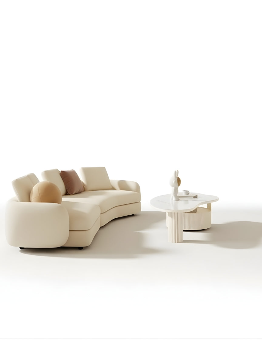 Beech wood corner sofa 280 x 250 cm -FAR1