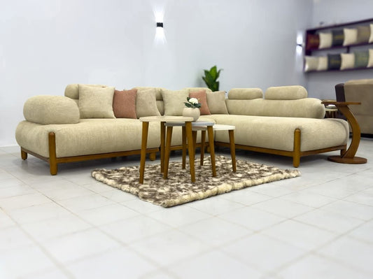 Beech wood corner sofa 280x180cm -FAR69