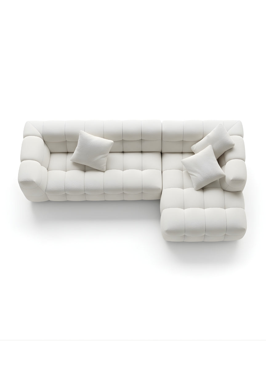 Beech wood corner sofa 280 x 150 cm -FAR7