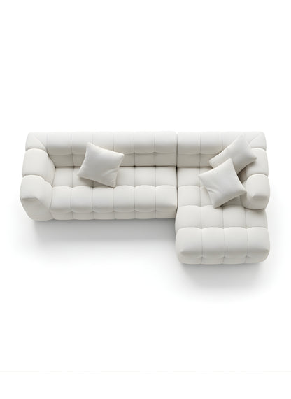 Beech wood corner sofa 280 x 150 cm -FAR7