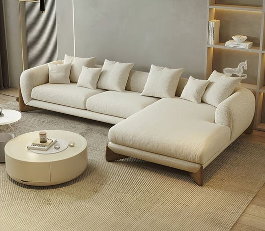 Beech wood corner sofa 220x180cm -FAR78