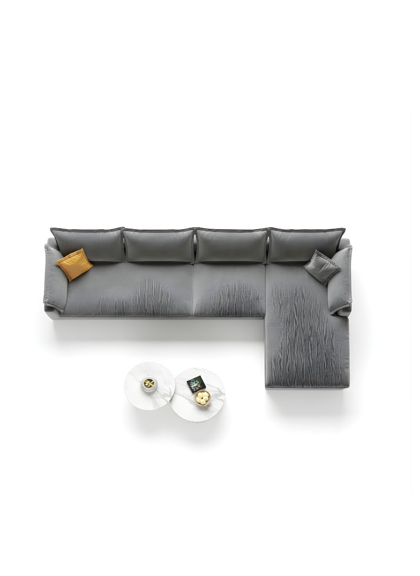 Beech wood corner sofa 280x 180 cm -FAR12