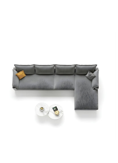 Beech wood corner sofa 280x 180 cm -FAR12