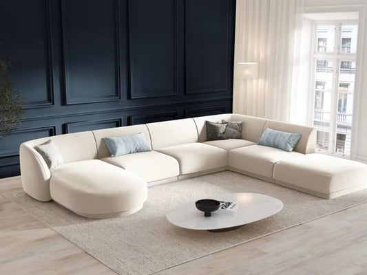 Beech wood corner sofa 300x180cm -FAR86