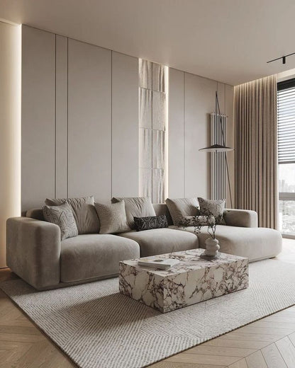 Beech wood corner sofa 280x180cm -FAR88