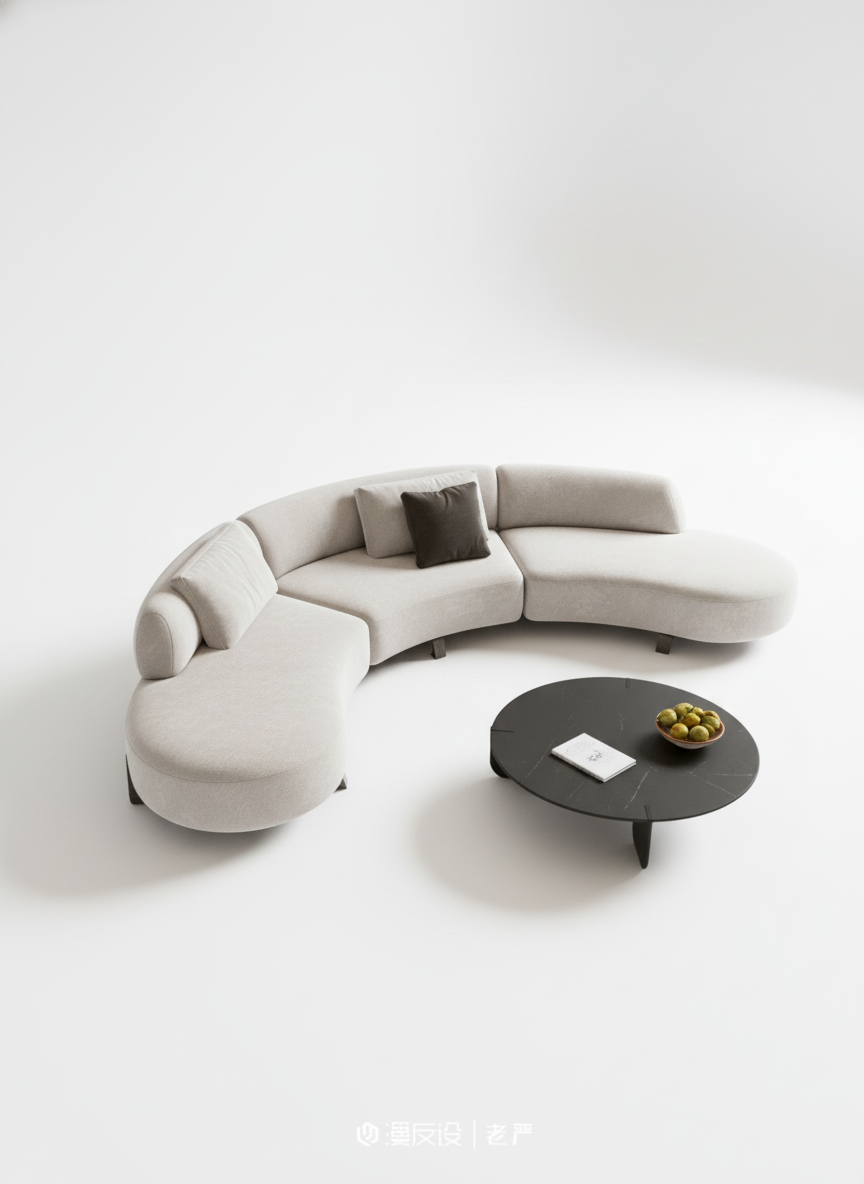 Beech wood corner sofa 280x180cm -FAR88