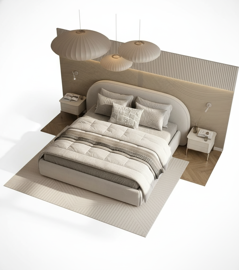 Bed - multiple sizes-PORTO 253